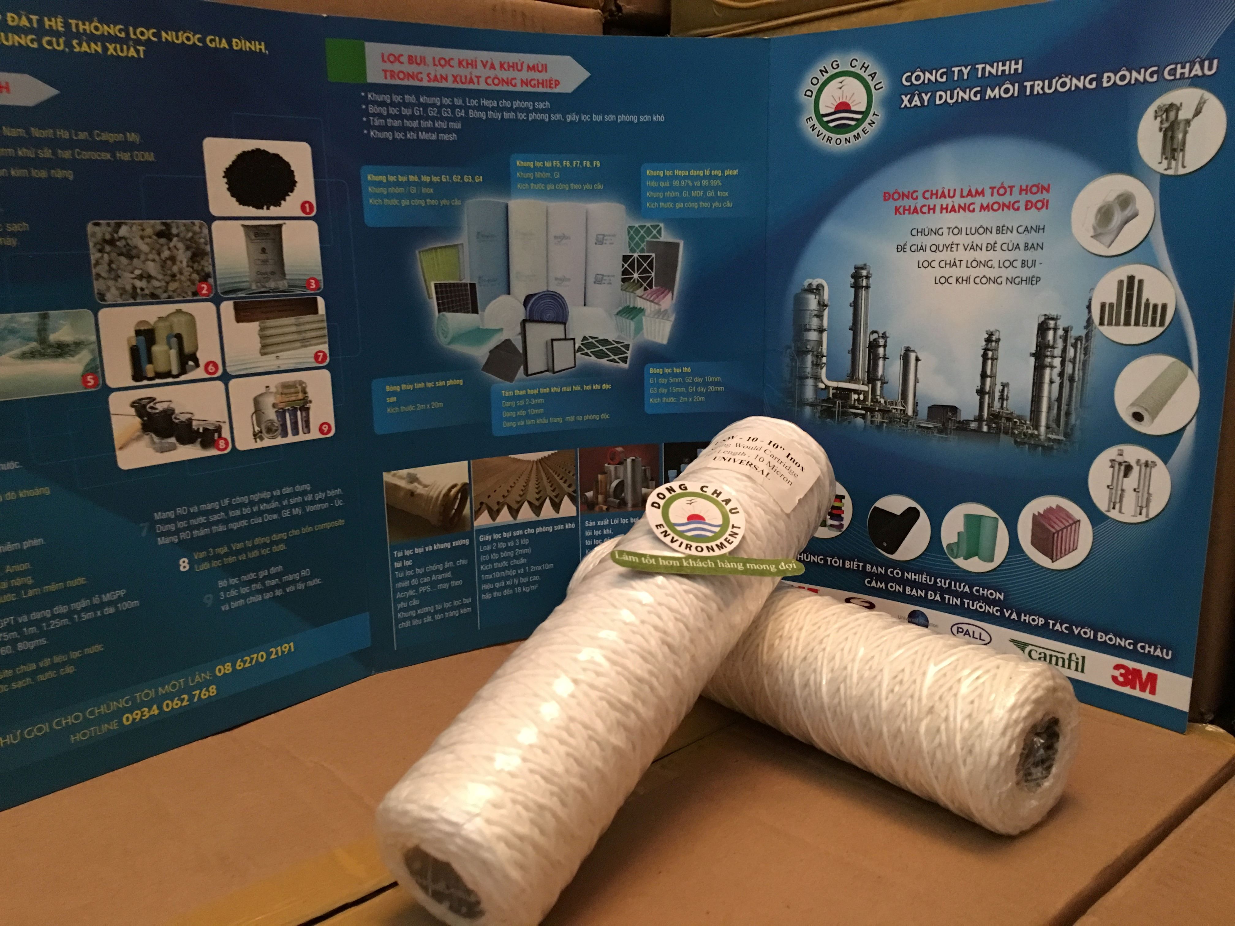 liên hệ đông châu phân phối Lõi lọc sợi quấn core inox 10-micron 10-inch Universal