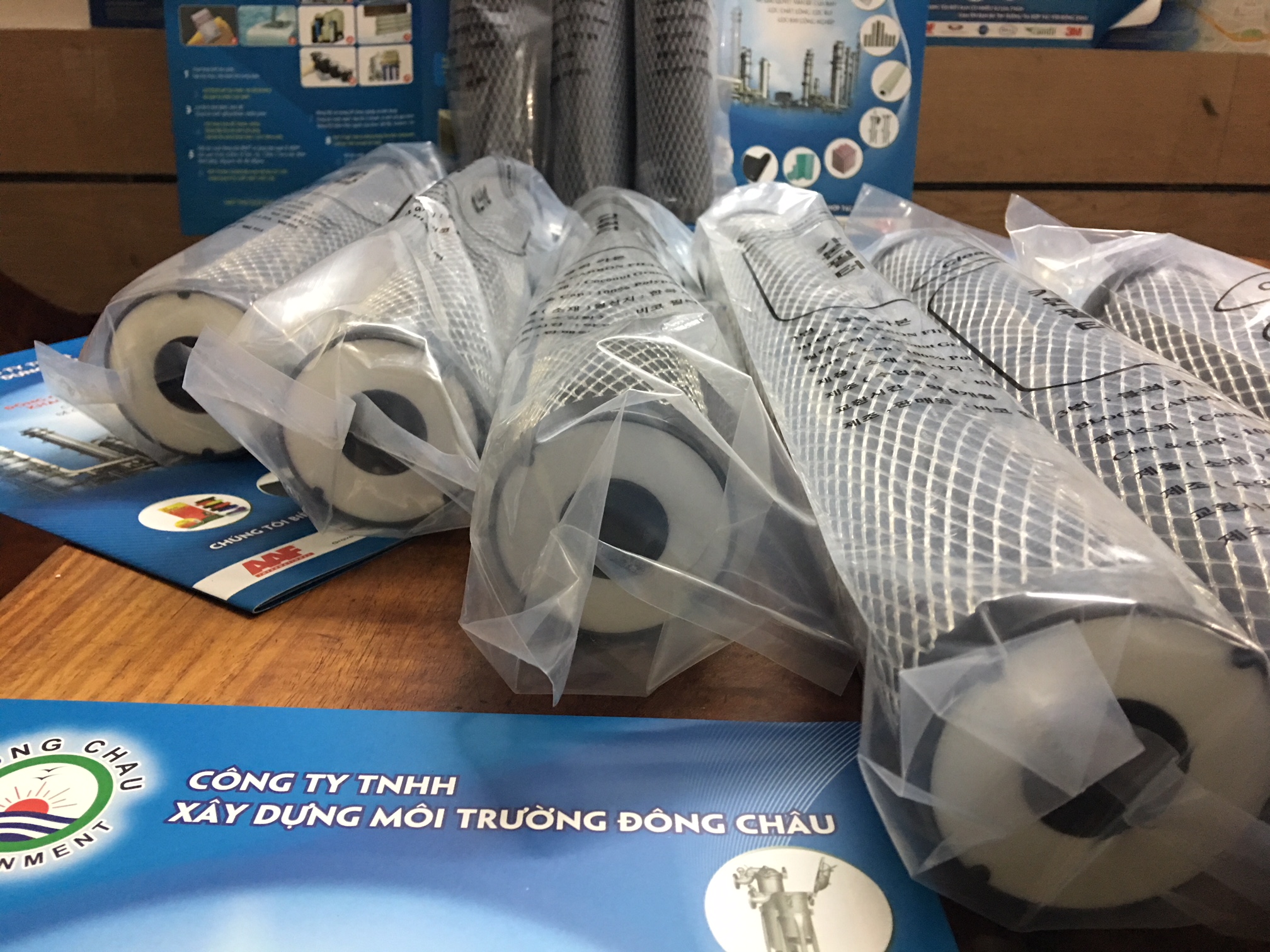 chi tiết cấu tạo 2 đầu Lõi lọc than hoạt tính CTO Clean Green Hàn Quốc