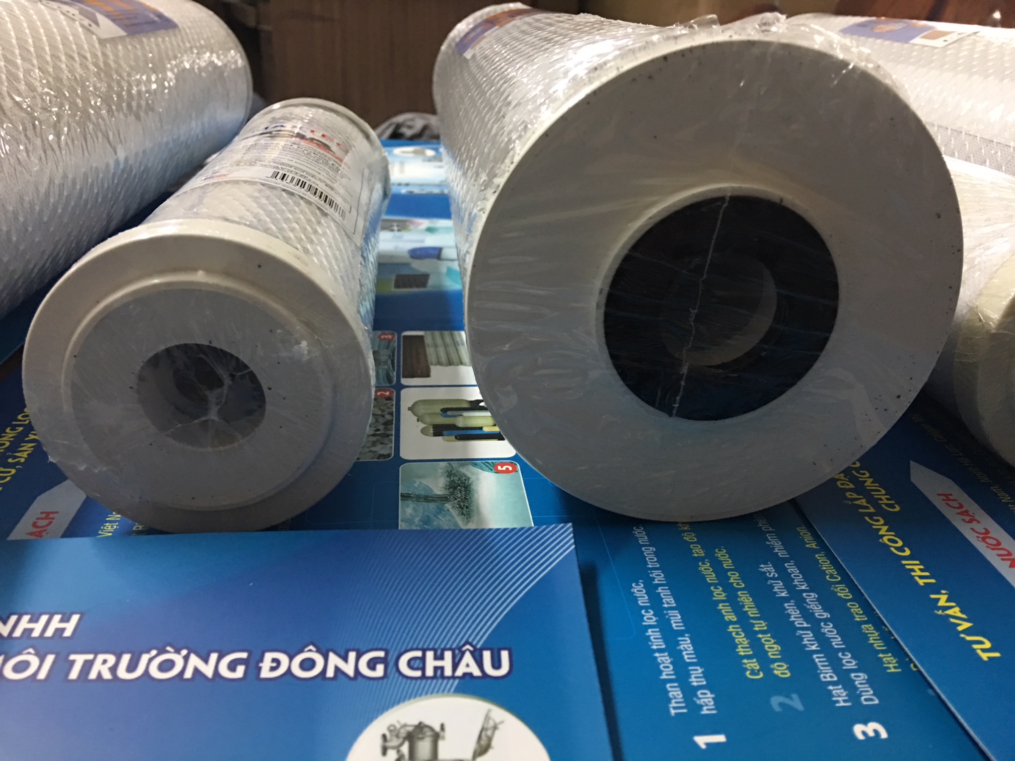 chi tiết cấu tạo Lõi lọc than hoạt tính CTO Big Blue Béo 10-inch và 20-inch