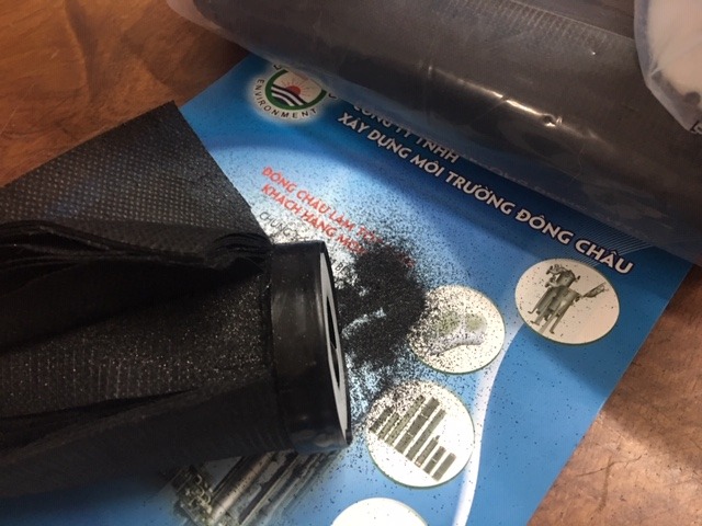 lấy mẫu than trong Lõi lọc nén có than hoạt tính kết hợp NBDC Korea