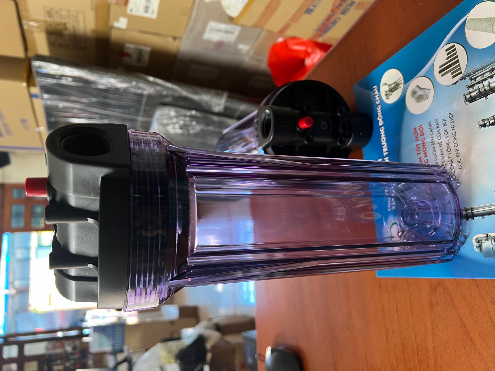 Cốc (ly) lọc trong 10 inch, ren 27mm Ly cốc lọc trong 10 inch ren 27mm chính hãng loại tốt