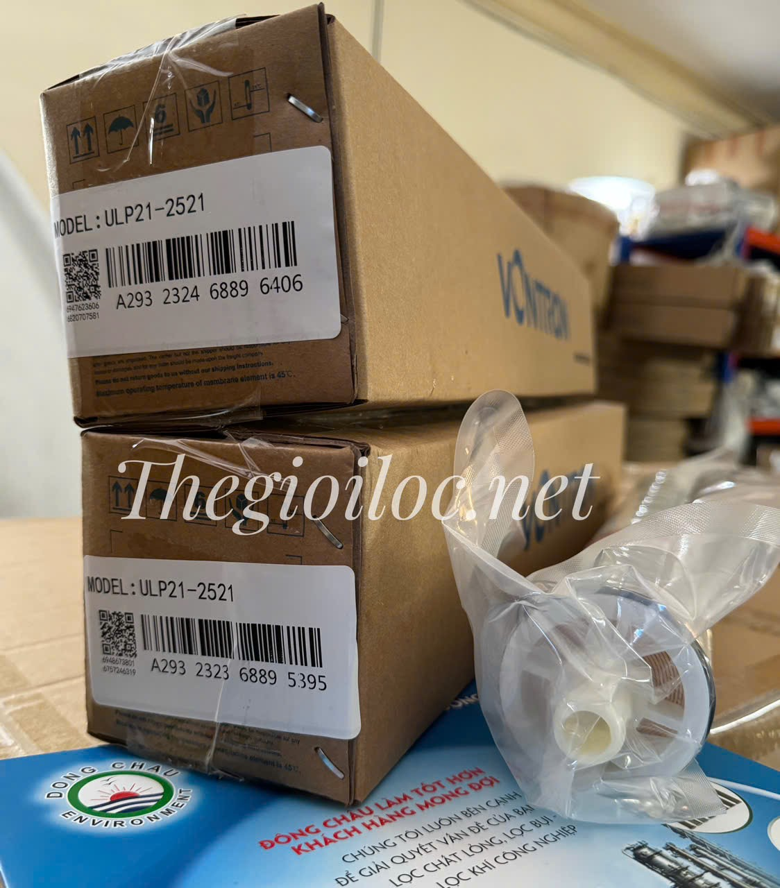 nguyên kiện Màng lọc RO siêu áp thấp Vontron ULP21-2521