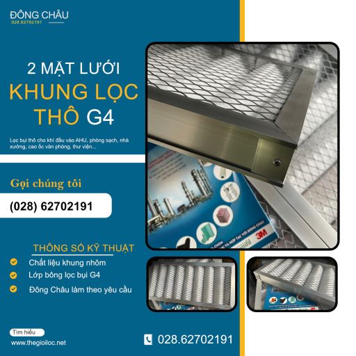 Lọc bụi G4 là gì? khung lọc bụi thô do nhà máy lọc khí đông châu sản xuất