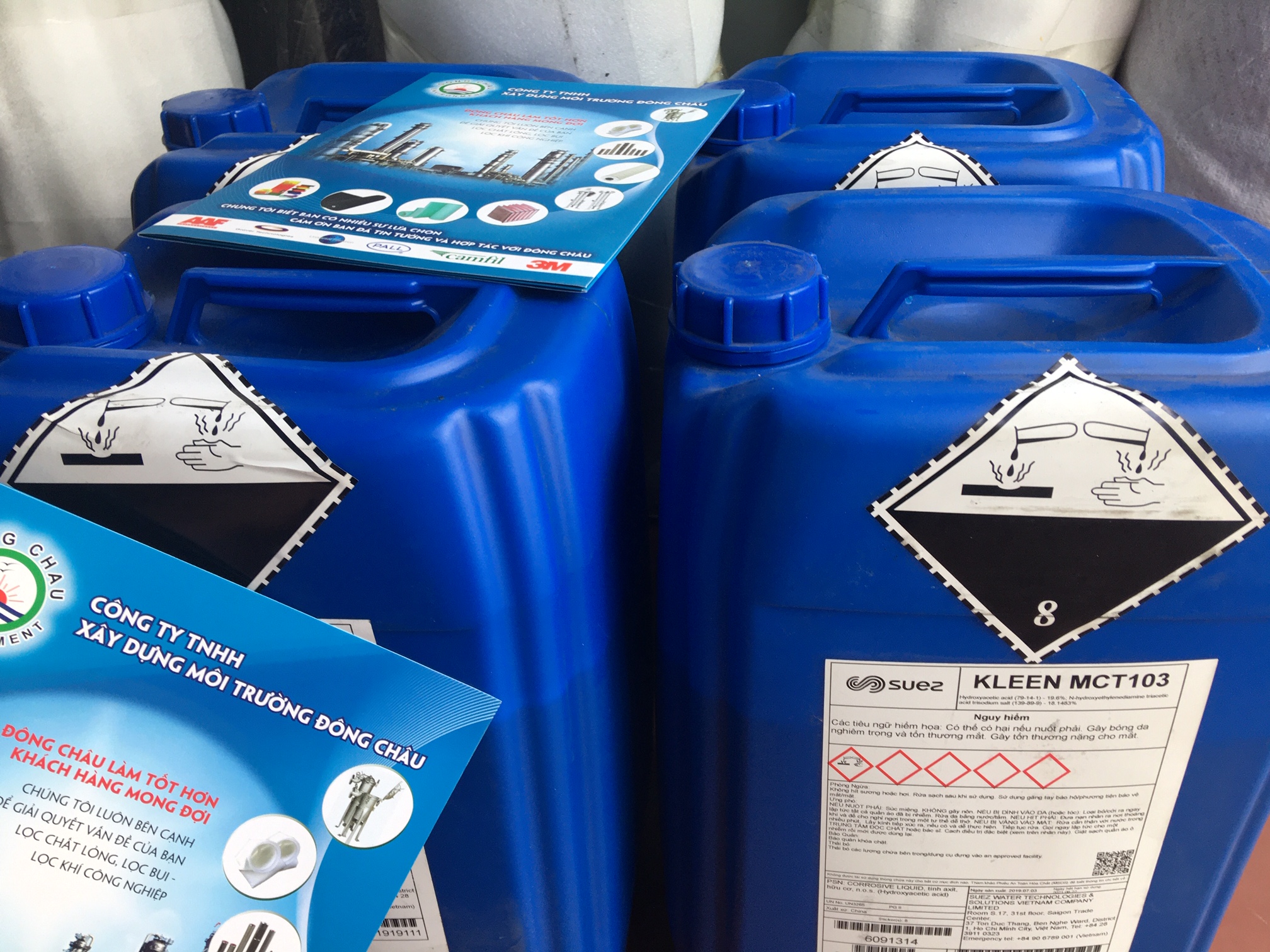 Đông Châu phân phối MCT103 tẩy cáu cặn vô cơ màng RO Dow, GE, Vontron, Runmo liên hệ đông châu cung cấp Kleen mct103 dung dịch tẩy cáu cặn vô cơ màng lọc nước