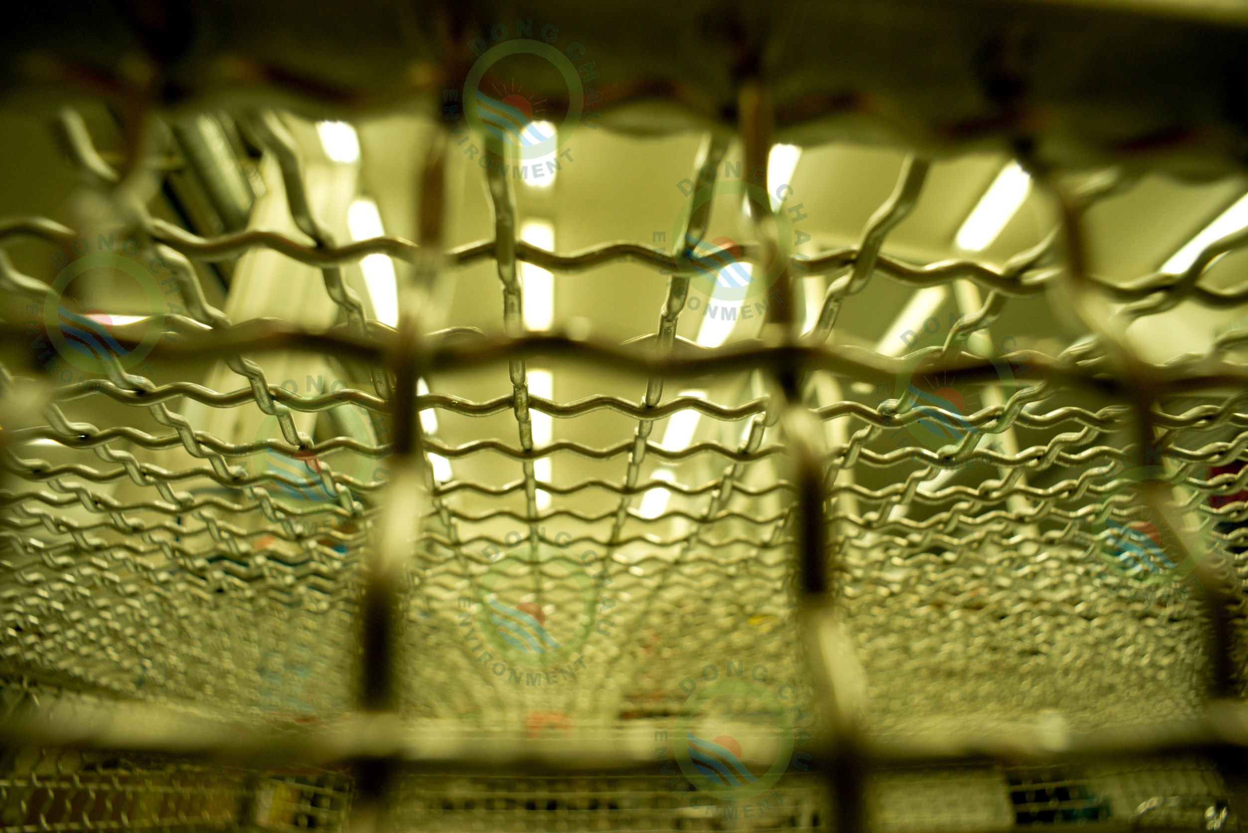 Nền lưới bằng thép không gỉ khung hình vuông