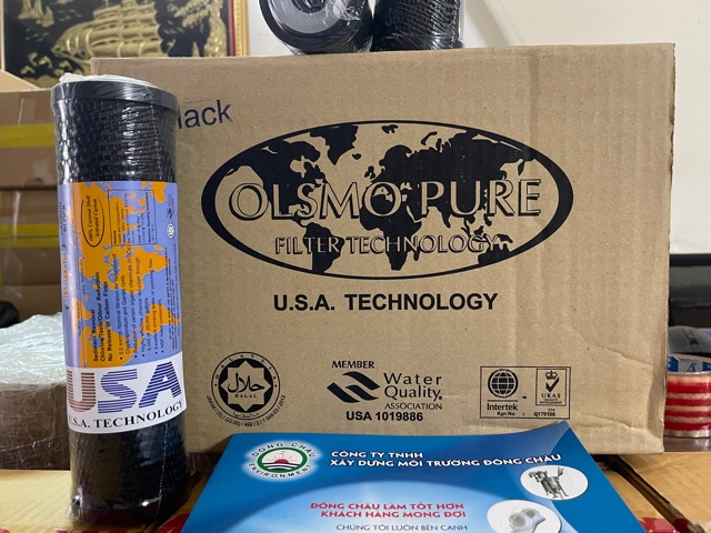 Lõi than hoạt tính nén khối CTO Olmospure Malaysia Lõi than hoạt tính nén khối CTO Olmospure Malaysia