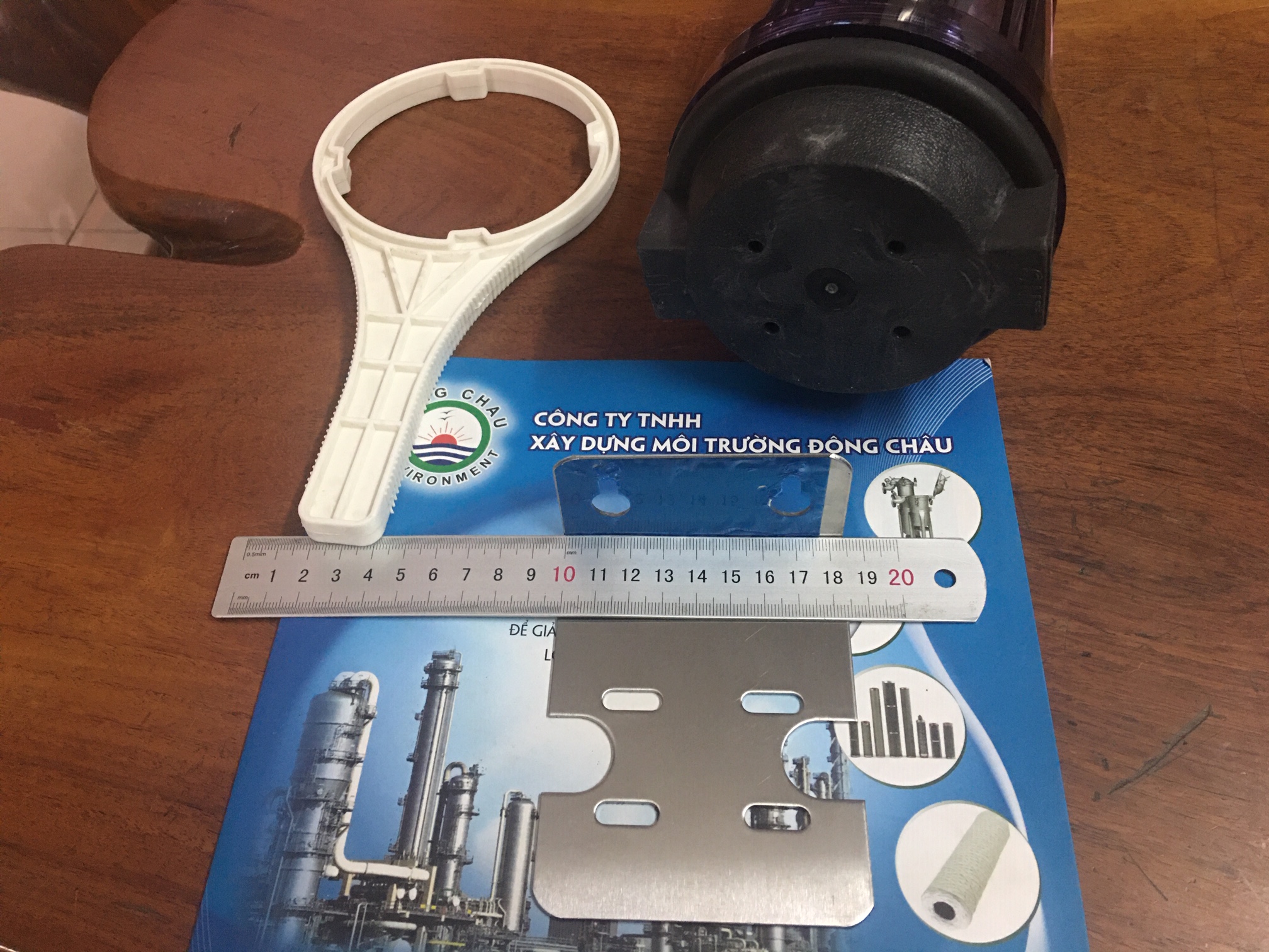 linh kiện cốc lọc nước Patt đơn treo cốc 10 inch và tay mở