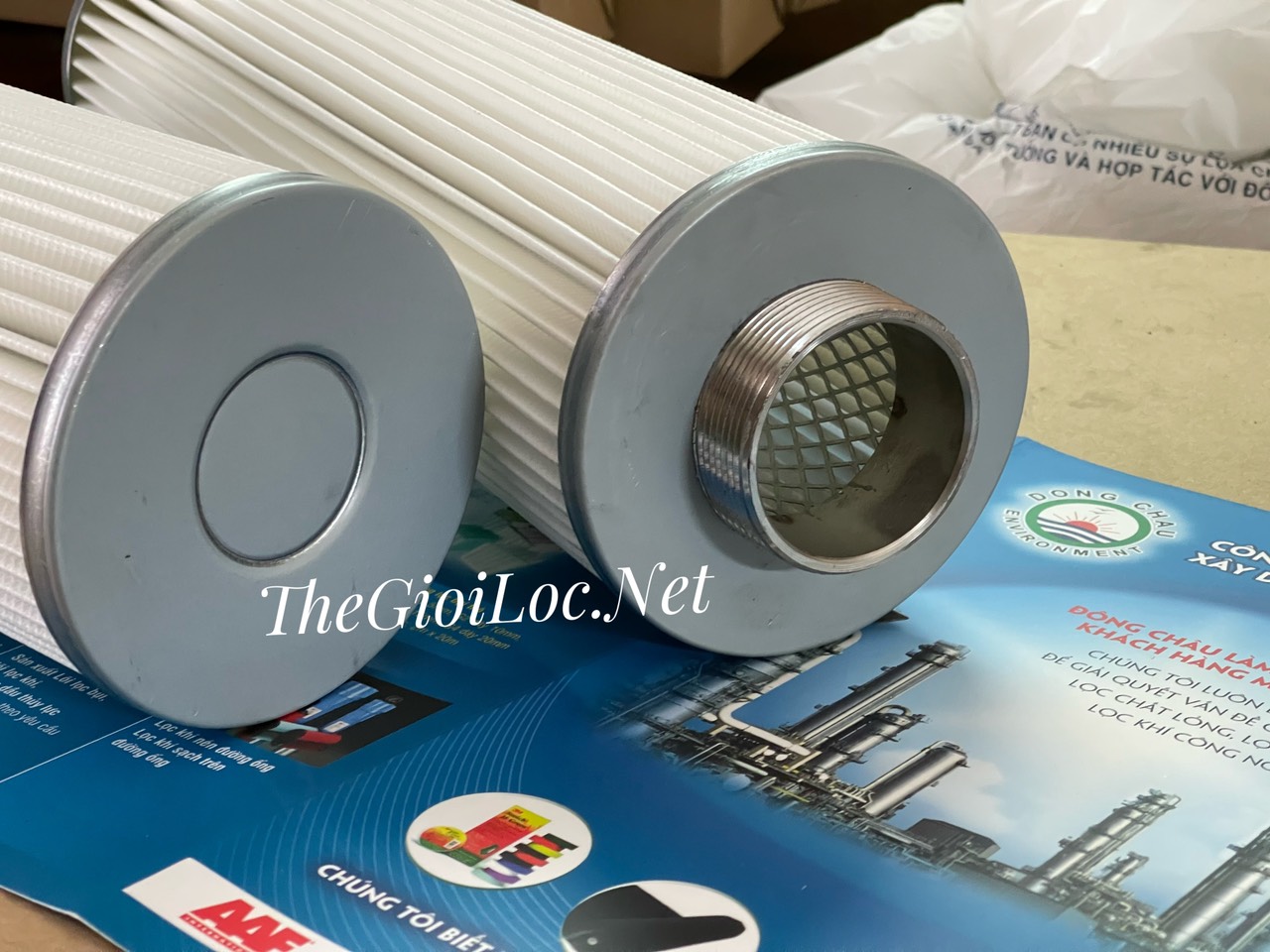 Phin lọc bụi PE kết nối ren ngoài cho máy nén khí Phin lõi lọc bụi PE kết nối ren ngoài cho máy nén khí