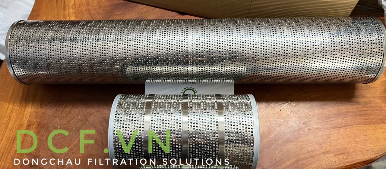 Stainless steel hydraulic pressure oil filter core