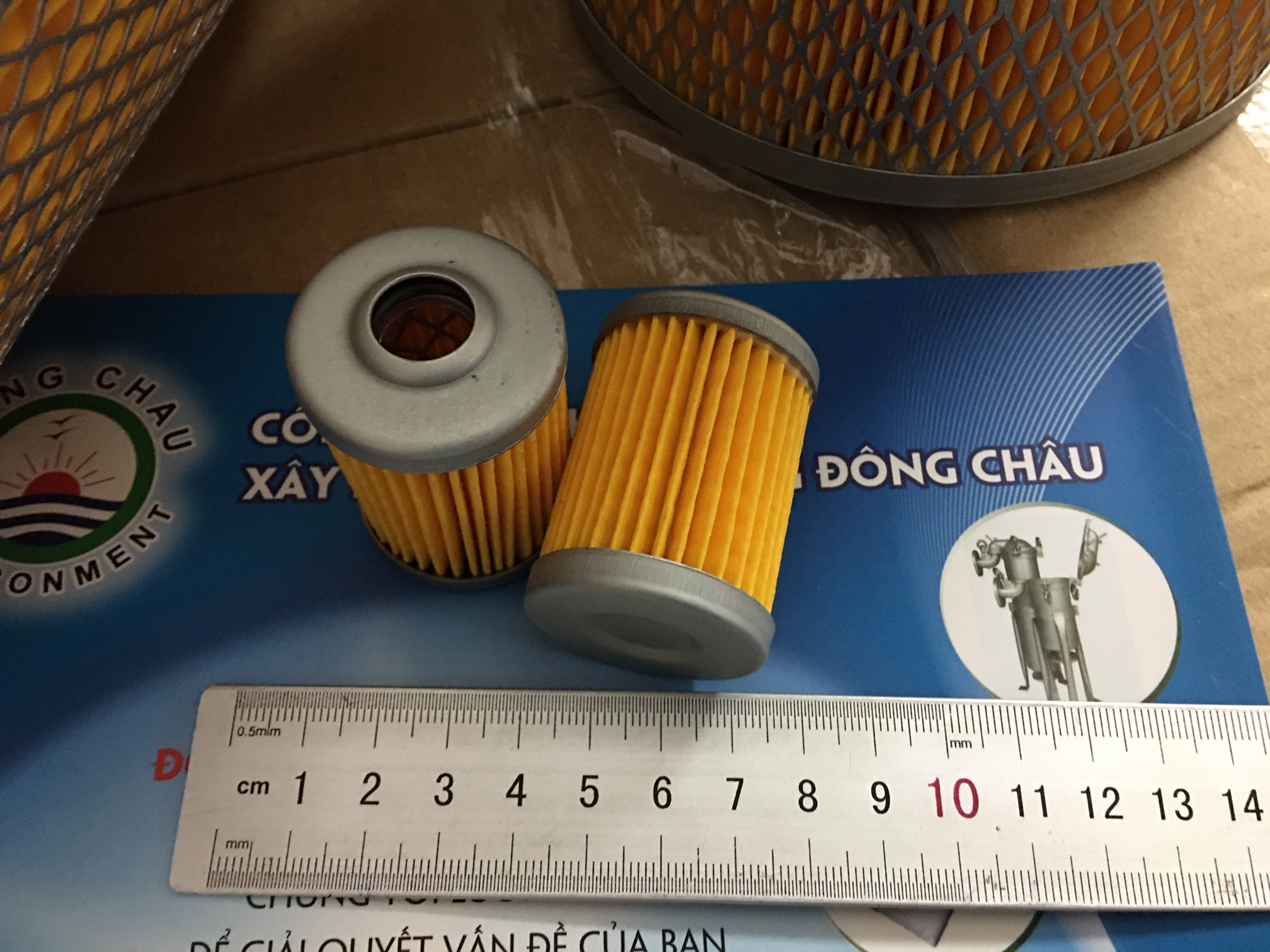 kích thước Phin lõi lọc gió giấy Cellulose Ron trong