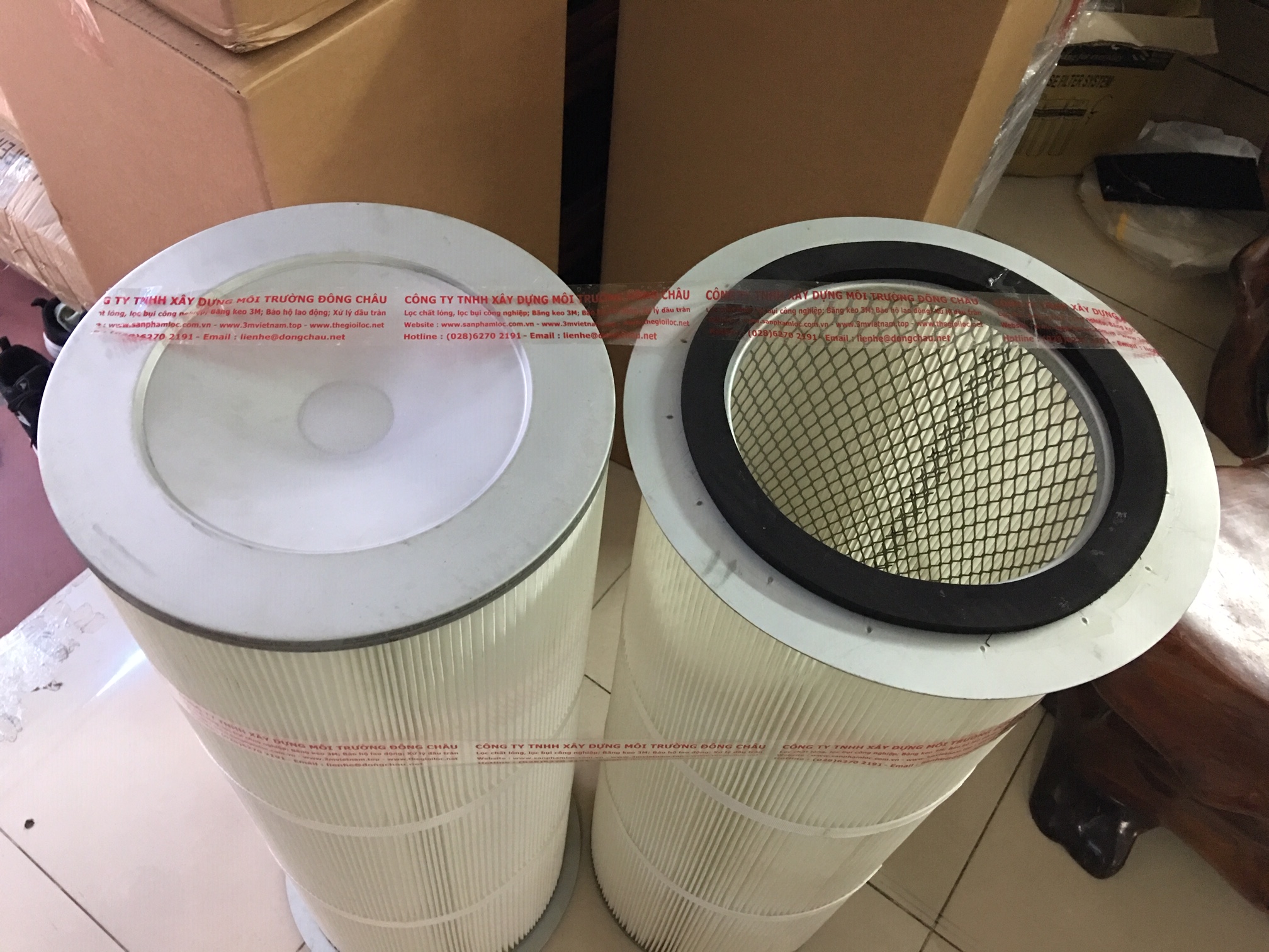 liên hệ đông châu báo giá Phin lõi lọc bụi giấy PE có vành tròn gia công