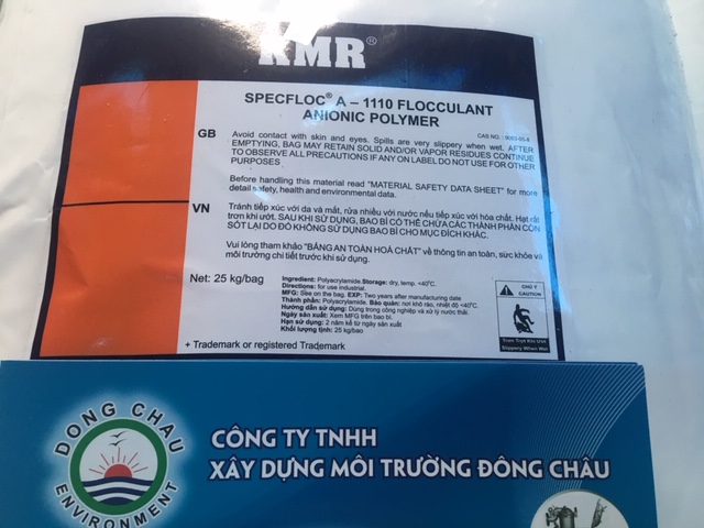 Chất keo tụ trợ lắng Polymer Anion KMR A1110