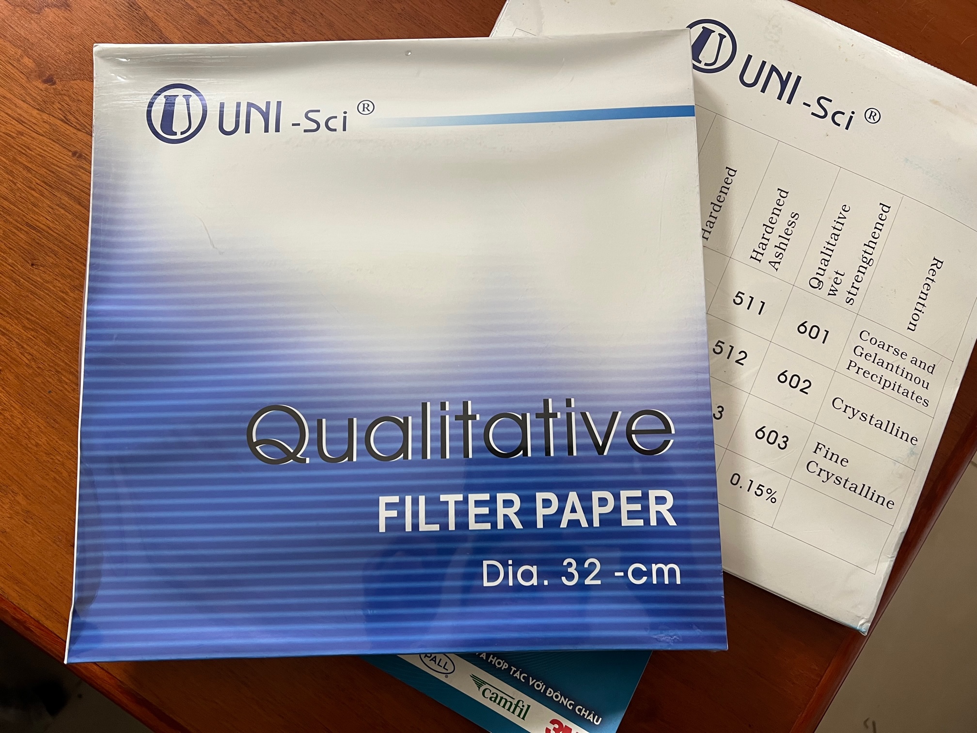 102-320 Qualitative giấy lọc cặn trong phòng thí nghiệm loại Medium trung bình