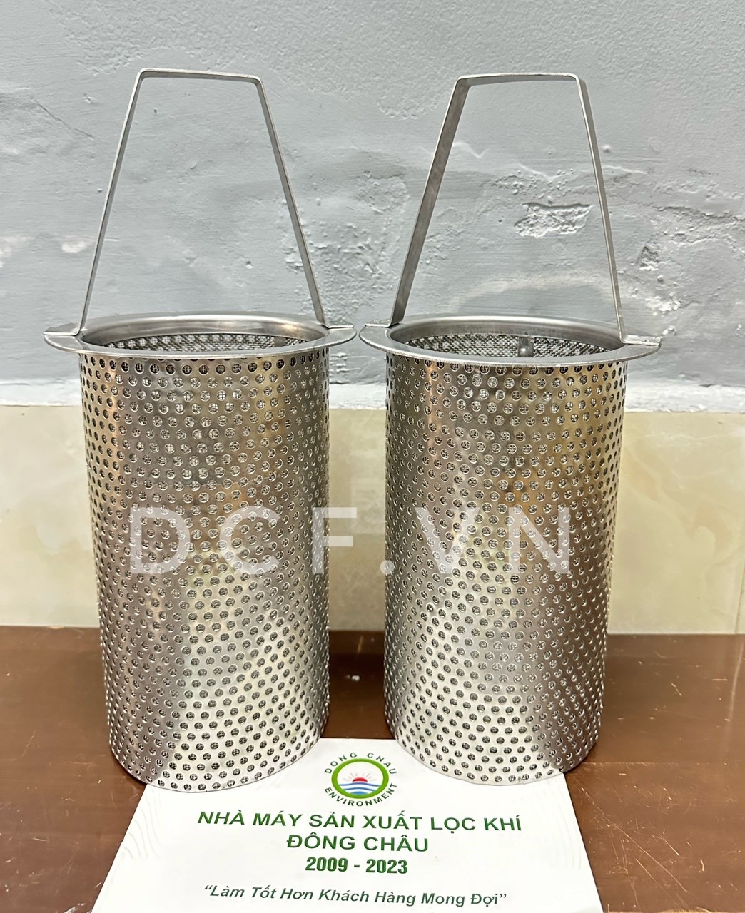 Rổ lọc inox có quai xách