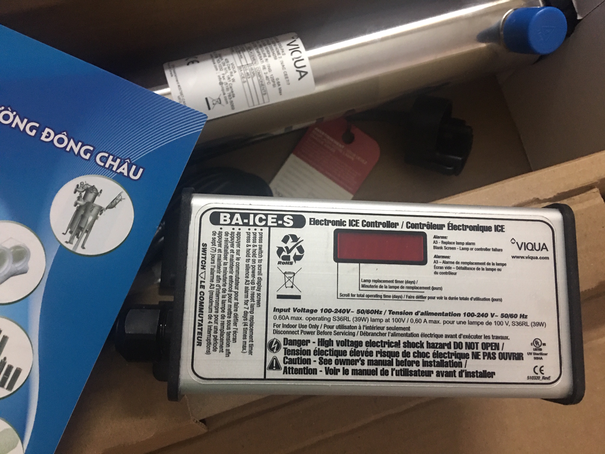 tăng phô ballast S5Q-PA2 Bộ đèn UV diệt khuẩn Viqua