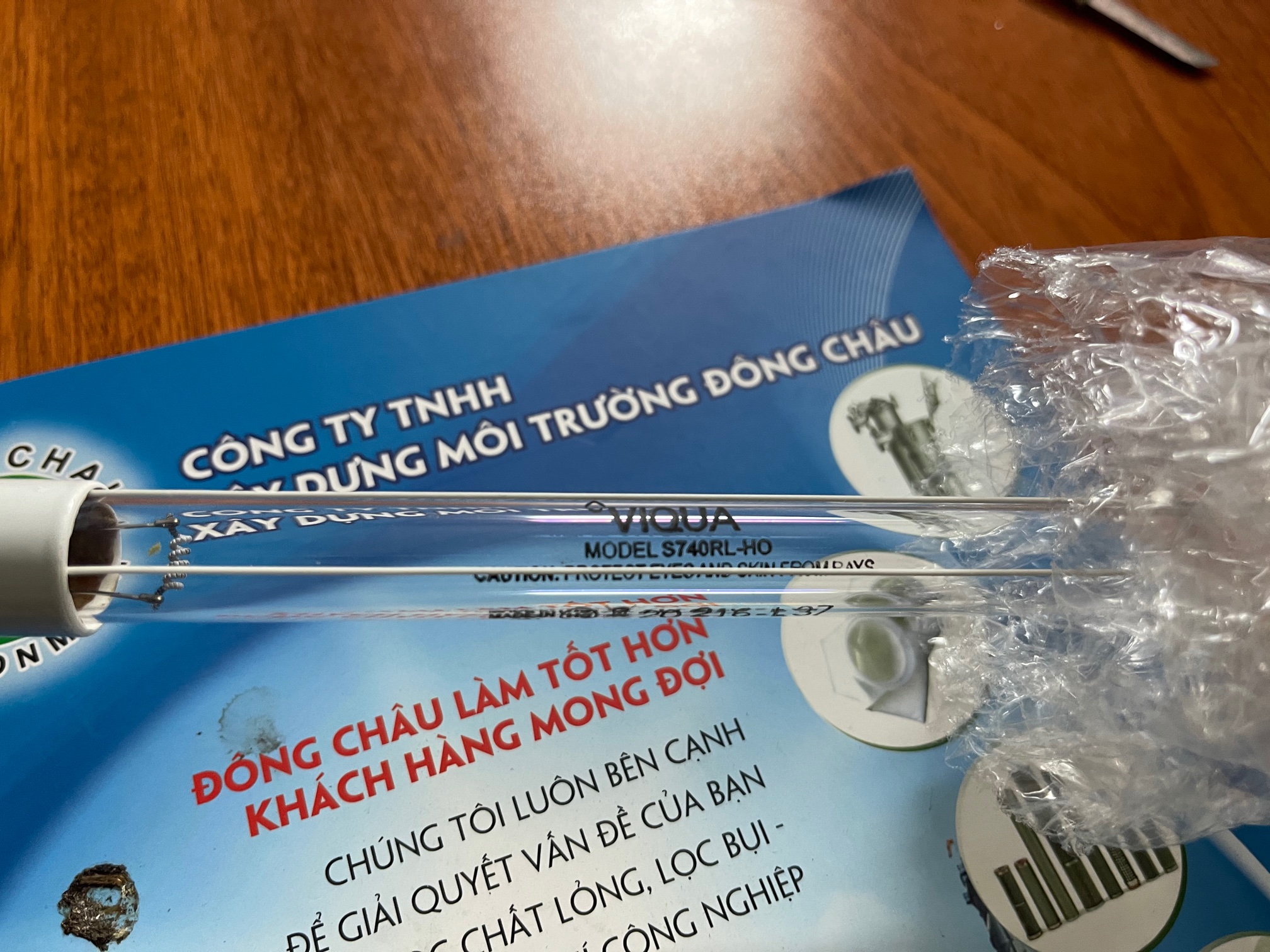 thông số trên bóng S740RL Viqua Canada - Bóng đèn diệt khuẩn