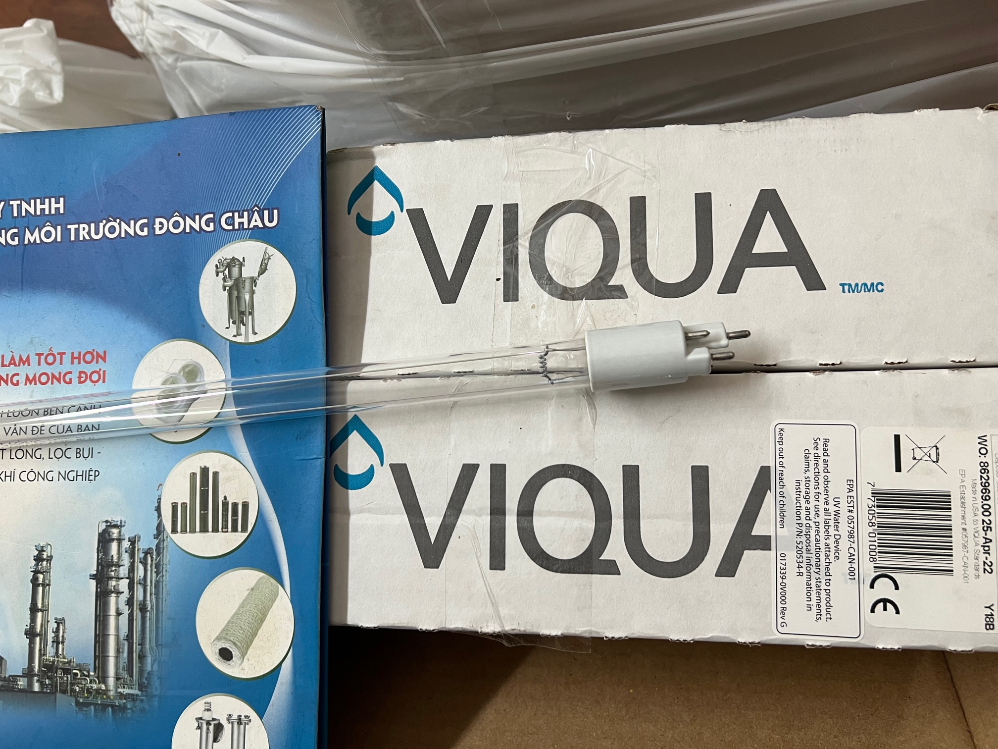 bóng đèn khử trùng uv viqua S950RL-HO loại 4 chấu