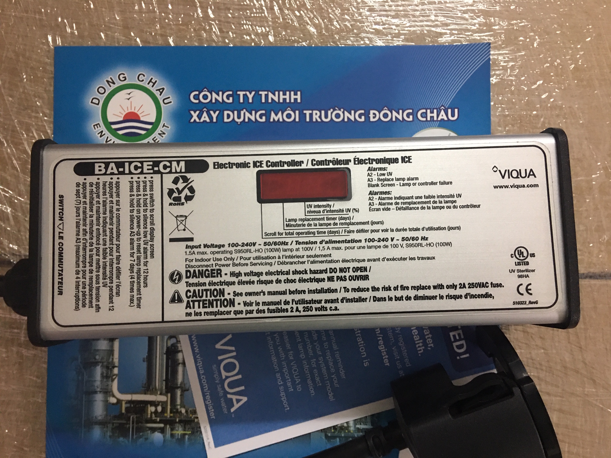 phân phối giá sỉ BA-ICE-CM Tăng phô đèn UV Viqua