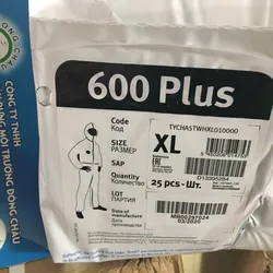 Bộ quần áo chống hóa chất Tyvek 600 plus