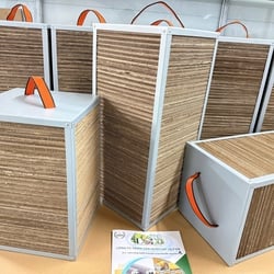 Corrugated cardboard filter box