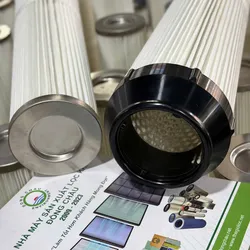 Lõi Lọc Bụi PE OD153 Nắp Nhựa – Lỗ 92 – Đủ Kích Thước 600mm / 1000mm