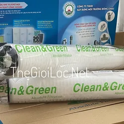 Lõi lọc nước giấy xếp Clean Green 20 inch cao cấp
