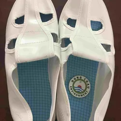 Giày vải phòng sạch trắng