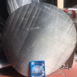 Tấm lọc khe inox 304 tròn lọc bã bia