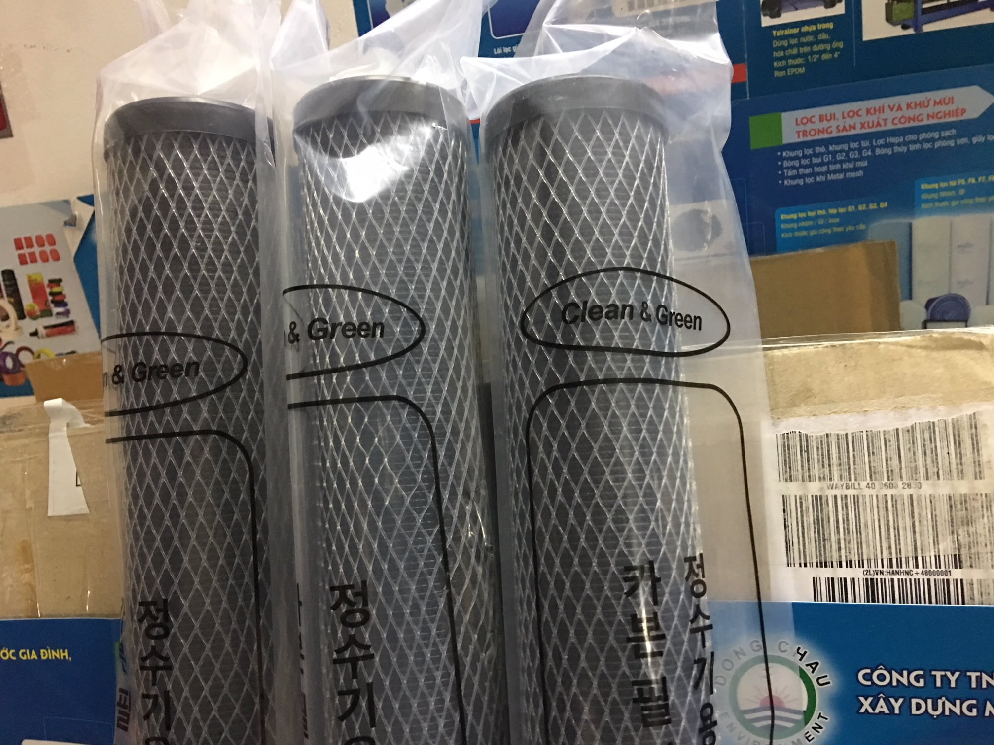 Lõi lọc nước than hoạt tính CTO Clean Green dạng khối nén