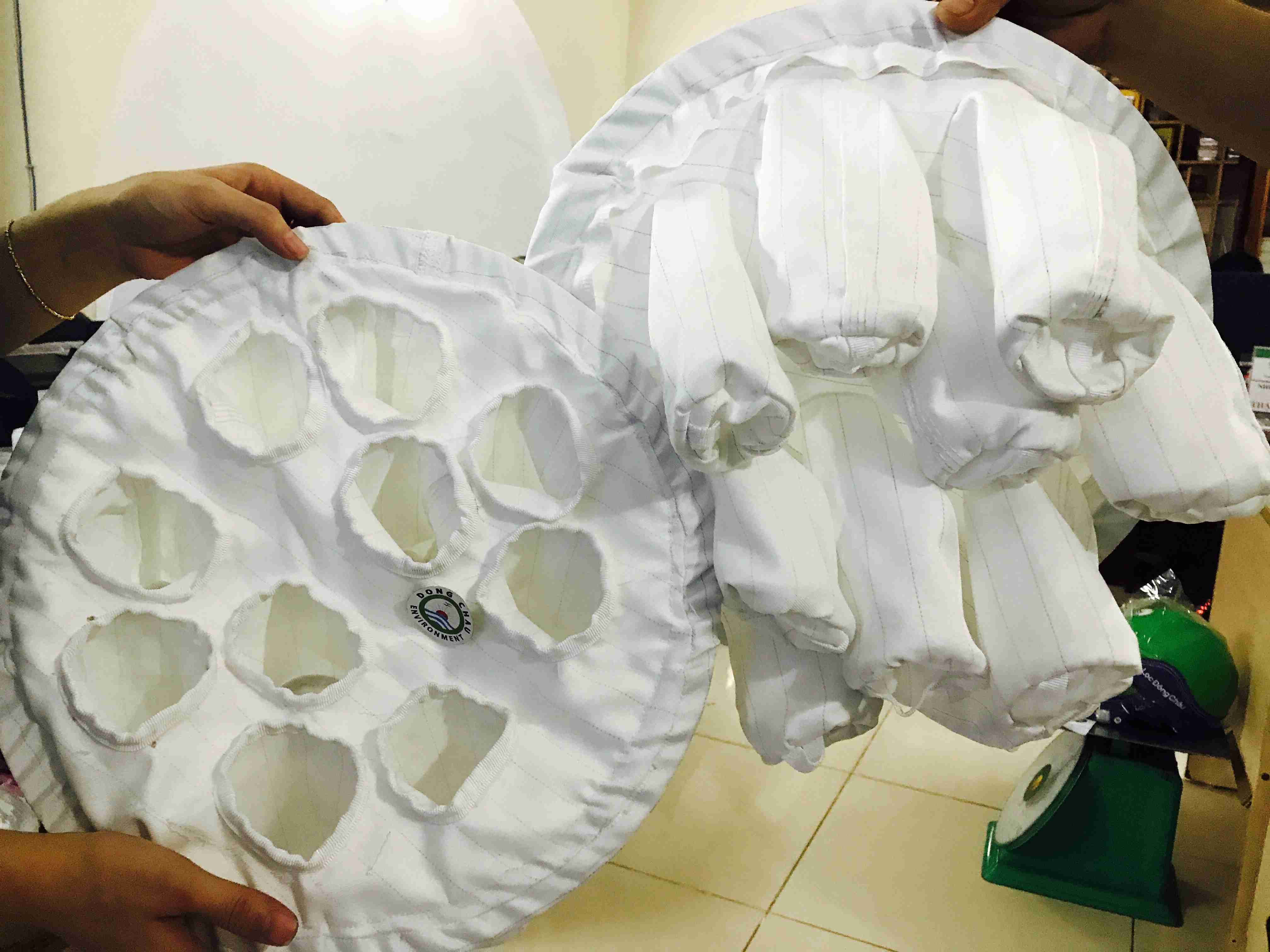 thành phẩm Túi bạch tuộc chống tĩnh điện lọc máy sấy tầng sôi