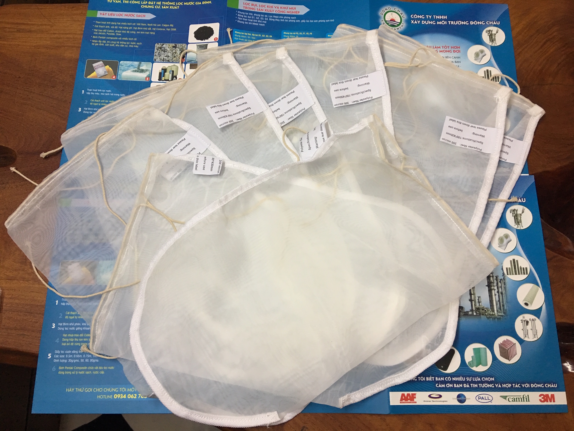 liên hệ báo giá Sản xuất túi lọc vải NMO