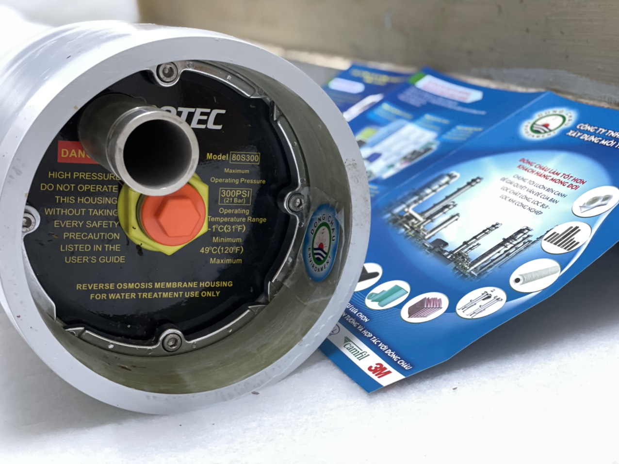 Vỏ Composite Protec cho màng RO 8040 Vỏ Composite Frotec cho màng RO 8040