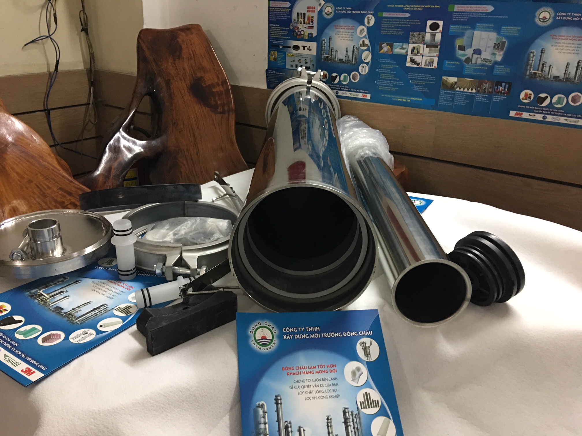 bên trong Vỏ chứa màng RO 8040 chịu áp 400 psi