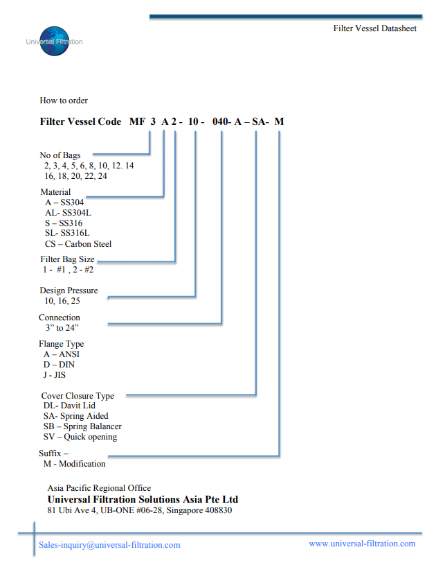 Catalogue bình lọc nhiều túi Universal Catalogue bình lọc nhiều túi Universal - TRANG 2