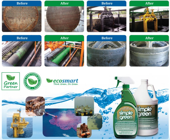 Ứng dụng tẩy rửa trong công nghiệp của dung dịch Simple Green