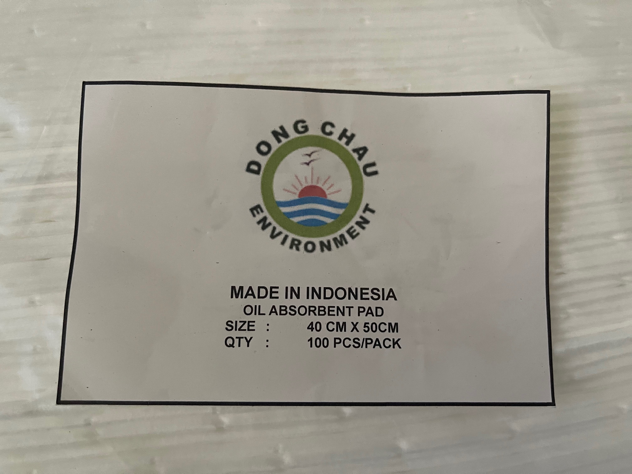 Tấm thấm hút dầu sản xuất tại Indonesia theo đặt hàng độc quyền của Đông Châu