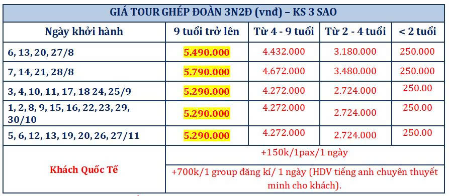 Tour du lịch Đà Nẵng 3 Ngày 2 Đêm