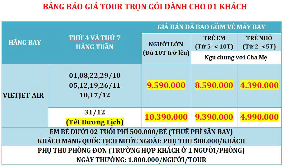 Tour du lịch TPHCM - Hà Nội - Ninh Bình - Hạ Long - Sapa 5 Ngày 4 Đêm