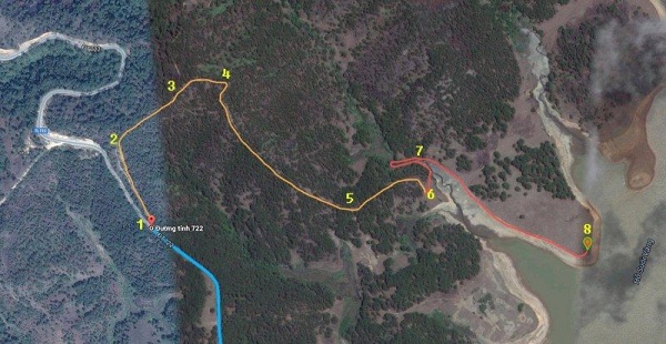 Bản đồ Chỉ dẫn đường đi Cây Thông Cô Đơn