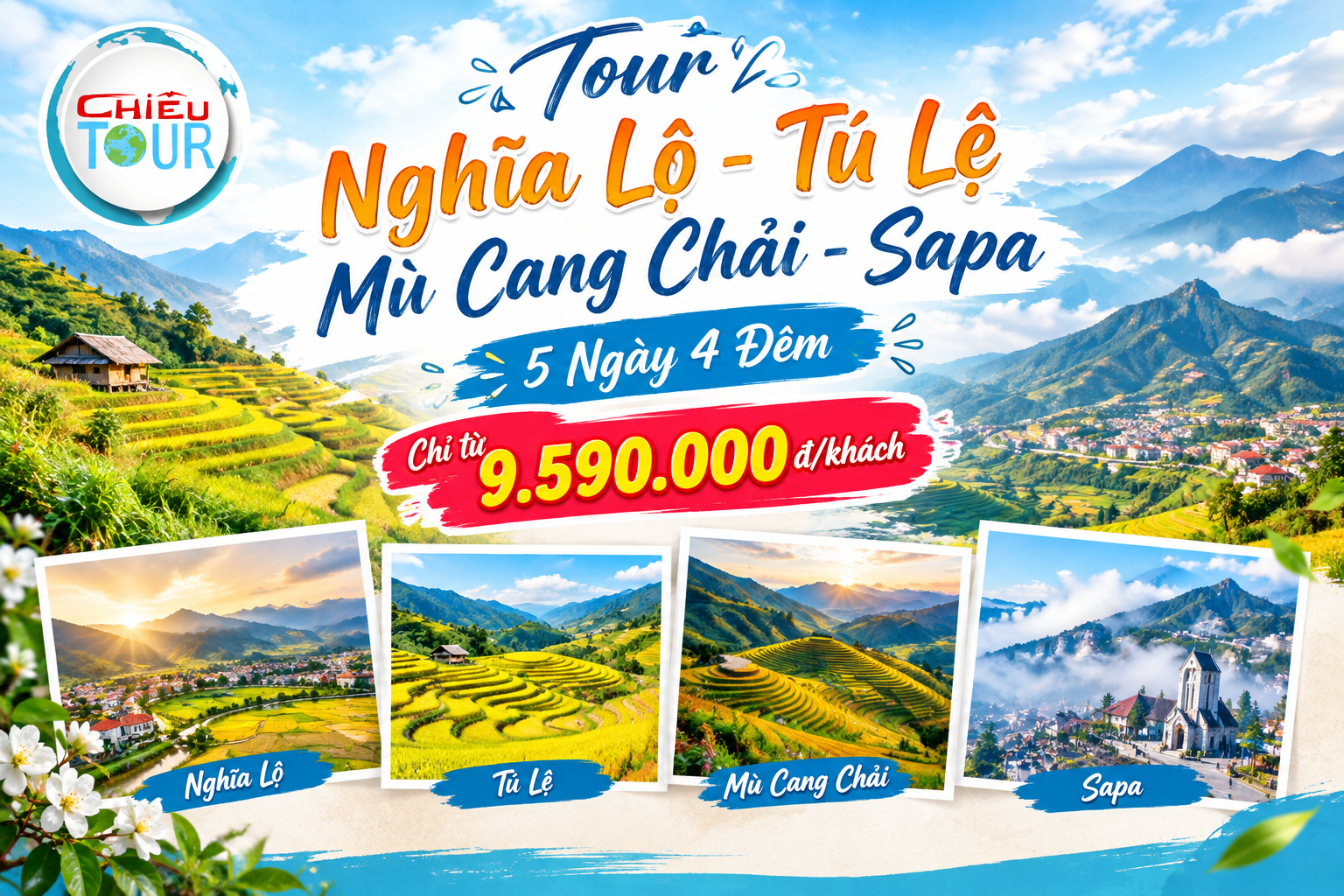 Tour Mù Cang Chải - Sapa 5 Ngày 4 Đêm