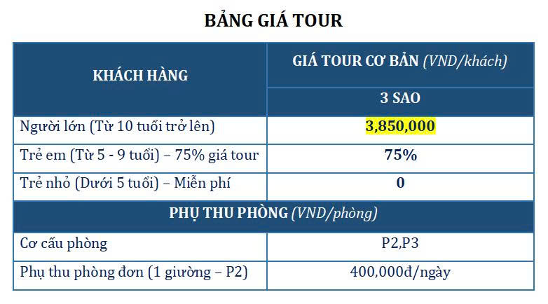 Tour du lịch Miền Tây 4 Ngày 3 Đêm