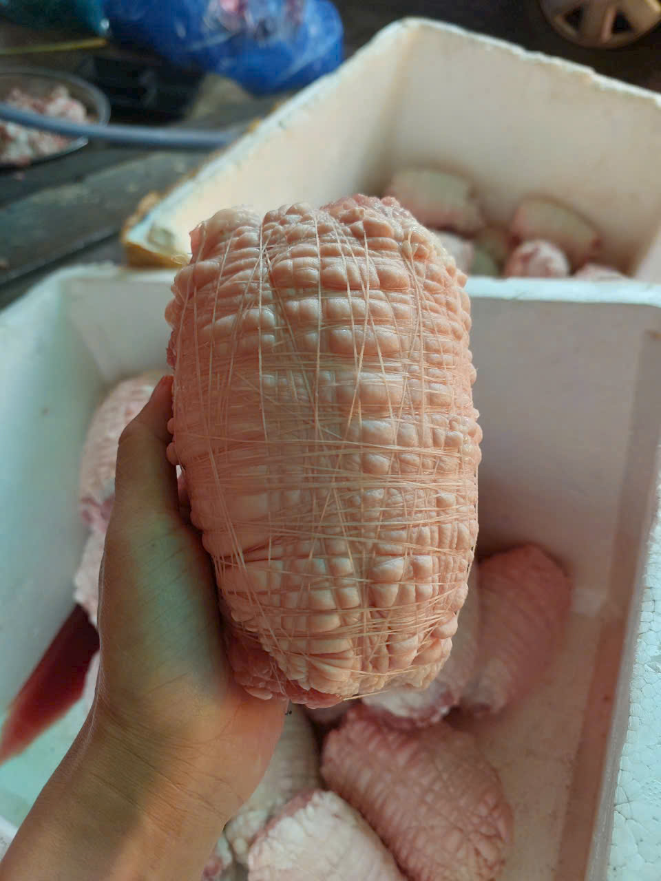 giò heo bó chỉ gio heo bó chỉ