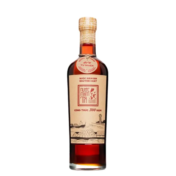 01 Chai Nước Mắm Tĩn Nhãn Đỏ 40 Độ Đạm 500ml