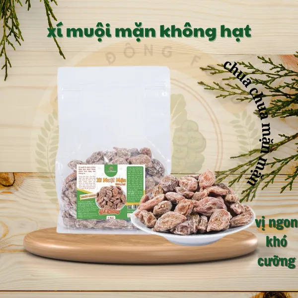 Xí Muội Mặn Không Hạt Bịch 1Kg