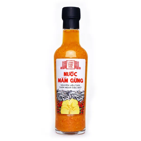 Combo 4 Chai Nước Mắm Gừng Tỏi Ớt 300G Làng Chài Xưa