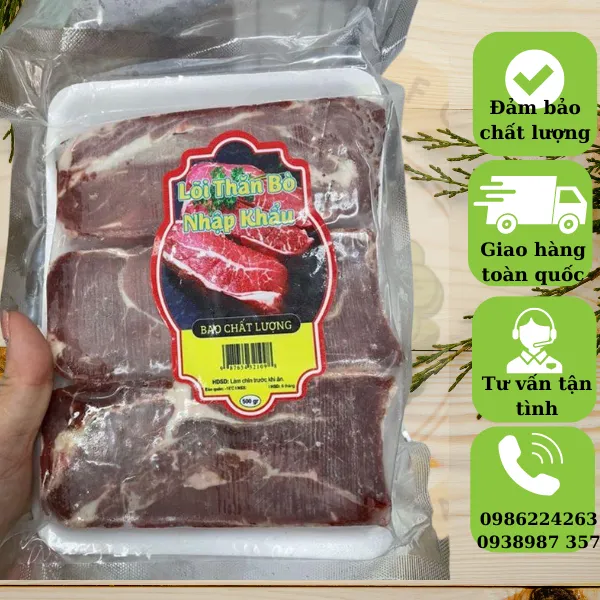 Thịt Bò Phần Lõi Thăn Siêu Mềm Thơm Ngon 1Kg