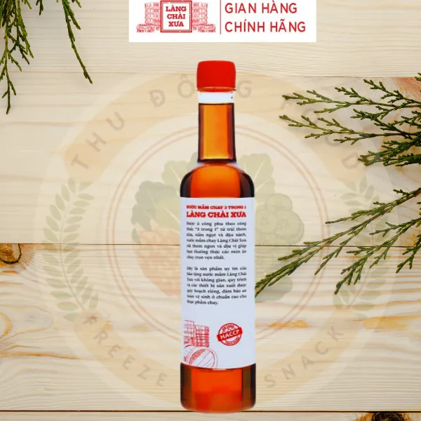 Thùng 6 Chai Nước Mắm Chay 3 Trong 1 525ml Làng Chài Xưa