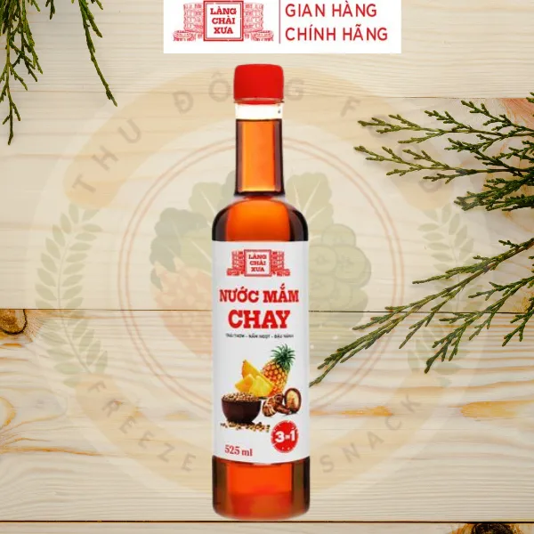 Thùng 6 Chai Nước Mắm Chay 3 Trong 1 525ml Làng Chài Xưa