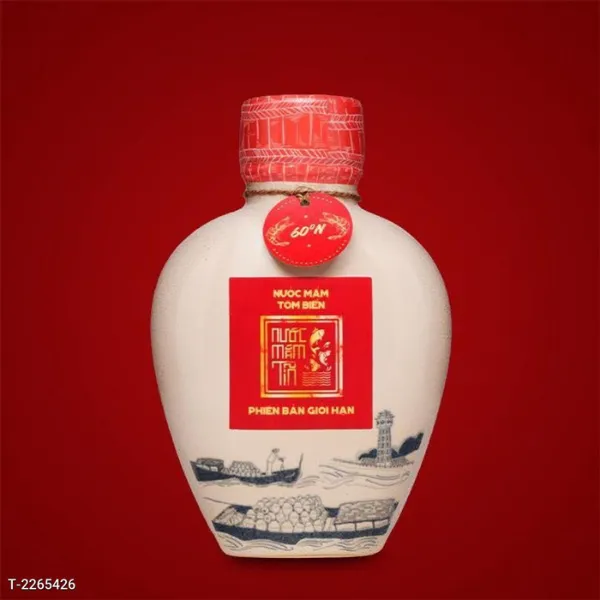 Combo 2 Bình Gốm Nước Mắm Tĩn Tôm Biển Truyền Thống 60N 500ml -Nước Mắm Tĩn