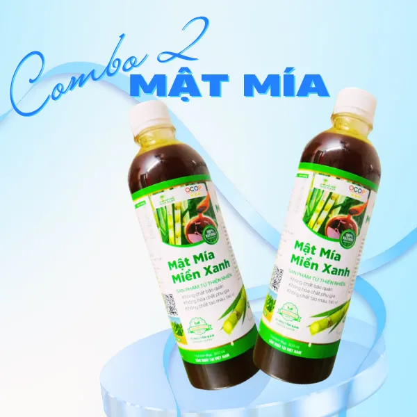 Combo 2 Chai Mật Mía Hữu Cơ